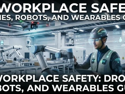 AI Workplace Safety: Drones, Robots, and Wearables Guide